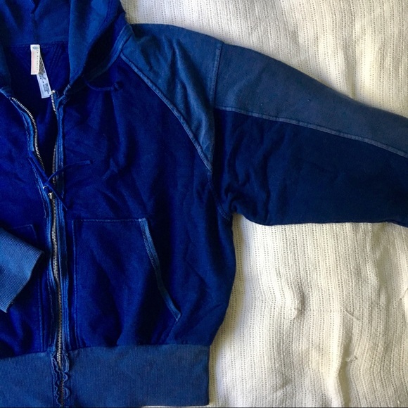 Deep blue Free people movement zip-up jacket - Picture 5 of 6